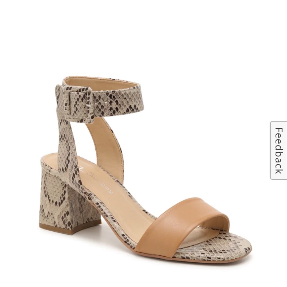 Chinese Laundry Snake Print Block Heel